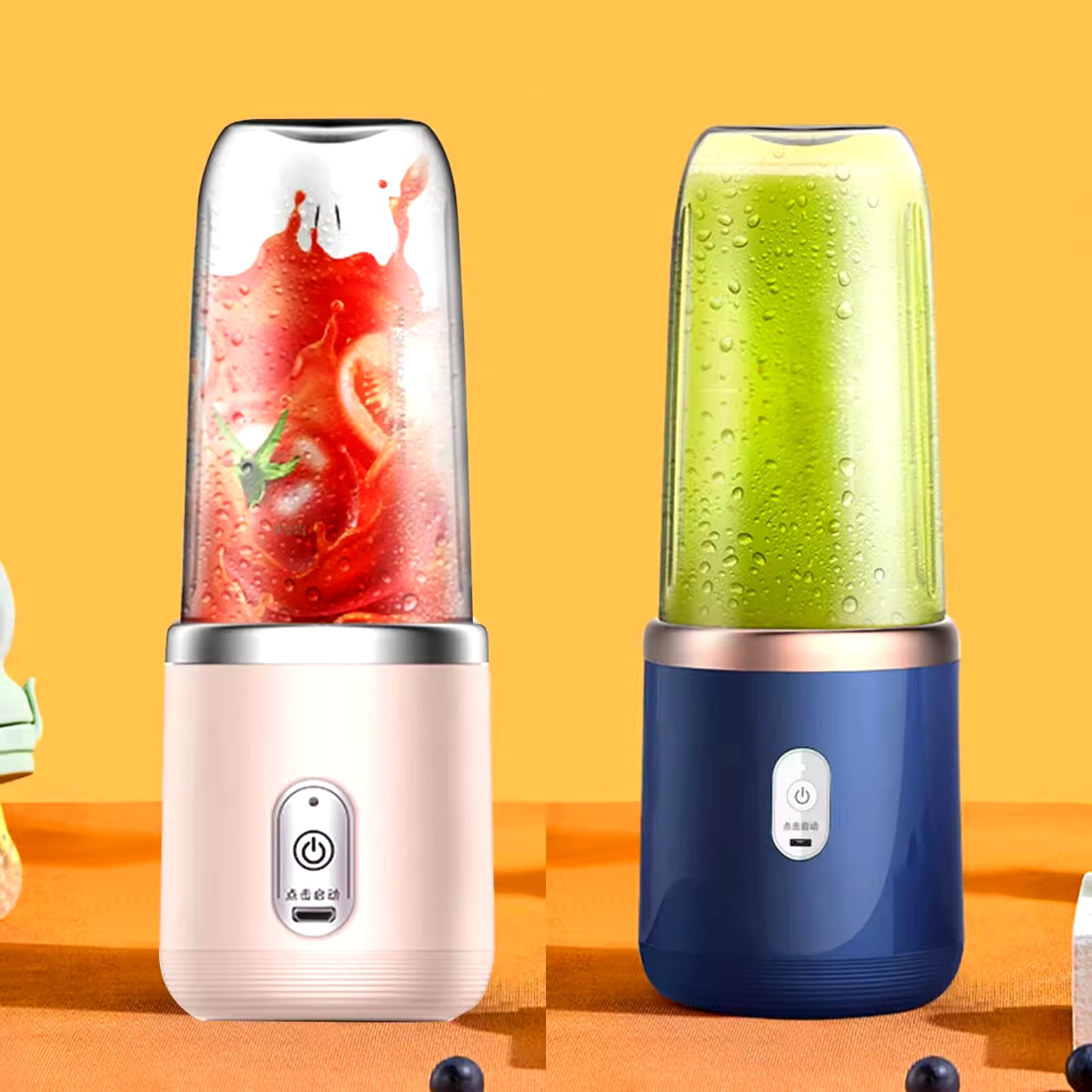 Portable Blender Bottle Multifunction Juice Blender Fresh Juice Smoothie Blender Ice Crushcup Food Processor Juicing Tool